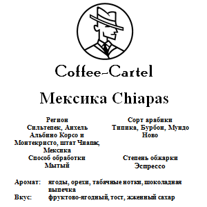 купить кофе Coffee-cartel мексика chiahas в спб